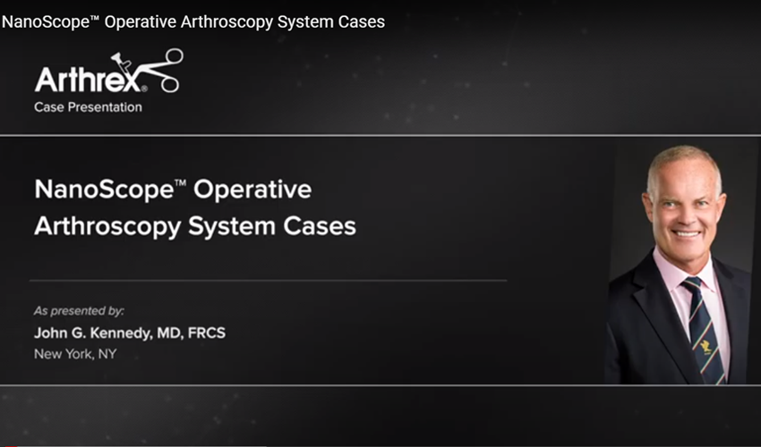 NanoScope™ Operative Arthroscopy System Cases
              